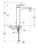 VITRA Root Square Смеситель для раковины-чаши, хром A42733EXP - фото 295923