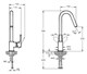 VITRA Root Round Смеситель для кухни, никель A4274234EXP - фото 295949