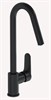 VITRA Root Round Смеситель для кухни, матовый черный A4274236EXP - фото 295950