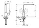 VITRA Root Square Смеситель для кухни, никель A4275334EXP - фото 295958