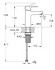 VITRA Flow Soft Смеситель для раковины, большой, хром A43009EXP - фото 296039