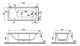 VITRA Optimum Neo Ванна прямоугольная 170x75, цвет белый 64570001000 - фото 296371