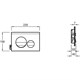 E20859-CP-MWH OUT OF COL E20859-CP-MWH Панель смыва круглый дизайн мат белый и глянц хром E20859-CP-MWH - фото 300675