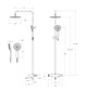 CEZARES Stylus Душевая стойка со смесителем и изливом, сатин STYLUS-CVD-IN - фото 303731
