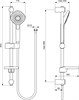 IDEAL STANDARD Набор смесителей + душевой гарнитур  Esla BC264AA (распродажа) BC264AA распродажа - фото 306174