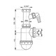 Alcaplast Сифон для мойки с накидной гайкой 6/4" с подводкой A443P-DN50/40 (распродажа) A443P-DN50/40 распродажа - фото 306384