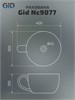 GID Раковина Nc9077 52230 накладная черная глянцевая 40x30x18 GID-52230 - фото 308941