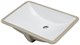 GID Раковина Yj833 71153 встаиваемая снизу белая 61x39x19 GID-71153 - фото 309359