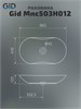 GID Раковина Mnc503H012 54464 накладная под камень глянцевая 66.5x41x12 GID-54464