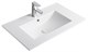 GID Раковина 9070e 71102 встраиваемая сверху белая 71x46.5x17 GID-71102 - фото 309444