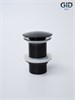 GID Донный клапан без перелива G-54BL 76601K черный глянцевый 7x7x10 GID-76601K