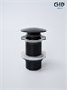 GID Донный клапан без перелива G-54BL 76601K черный глянцевый 7x7x10 GID-76601K