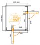 CEZARES Slider Душевой уголок квадратный размер 80x80 см, профиль - брашированное золото / стекло - бронза, двери Распашная SLIDER-A-2-80/90-BR-BORO - фото 309569