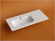 CERAMICA NOVA Element Раковина накладная мебельная чаша слева с отверстием под смеситель 1010x465x180 мм цвет белый CN7003L - фото 310919