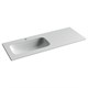CERAMICA NOVA Grace Раковина накладная мебельная прямоугольная 1210x457x137 с чашей слева и отверстием под смеситель цвет белый CN7020 - фото 310956