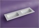 CERAMICA NOVA Grace Раковина накладная мебельная прямоугольная 1410x457x137 с двумя чашами без отверстий под смеситель цвет белый CN7022wx - фото 310970