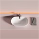 CERAMICA NOVA Twist Раковина накладная овальной формы 500x300x140 белый CN12001 - фото 311006