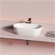 CERAMICA NOVA Twist Раковина накладная овальной формы 500x300x140 белый CN12001 - фото 311007