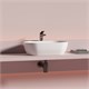 CERAMICA NOVA Twist Раковина накладная овальной формы 500x300x140 белый CN12001 - фото 311009