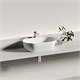 CERAMICA NOVA Twist Раковина накладная овальной формы 500x300x140 белый матовый CN12001MW - фото 311017