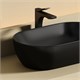 CERAMICA NOVA Twist Раковина накладная овальной формы 500x300x140 черный матовый CN12001MB - фото 311020