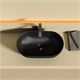 CERAMICA NOVA Twist Раковина накладная овальной формы 500x300x140 черный матовый CN12001MB - фото 311021