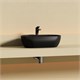 CERAMICA NOVA Twist Раковина накладная овальной формы 500x300x140 черный матовый CN12001MB - фото 311022