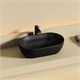 CERAMICA NOVA Twist Раковина накладная овальной формы 500x300x140 черный матовый CN12001MB - фото 311024