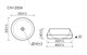 CERAMICA NOVA Maya Раковина накладная круглая 400x400x140 белый матовый CN12004MW - фото 311041
