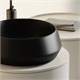 CERAMICA NOVA Maya Раковина накладная круглая 400x400x140 черный матовый CN12004MB - фото 311043