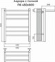 TERMINUS Аврора с полкой П6 450х600 электро КС ЧЕРНЫЙ МУАР ( new встроен диммер) Полотенцесушитель 4670078556929 - фото 316107