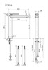 SANCOS Studio Смеситель для раковины высокий, хром, арт. SC9016CH SC9016CH - фото 317133