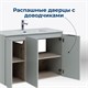 AQUANET Тумба под раковину подвесная Алвита New 100 3 дверцы, серый AQUANET-277532 - фото 318221