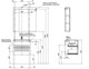 AQUANET Тумба под раковину подвесная Алвита New 60 2 ящика, антрацит AQUANET-277511 - фото 318336