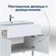 AQUANET Тумба под раковину напольная Алвита New 70 1 ящик, 2 дверцы, белый матовый AQUANET-303901 - фото 318446