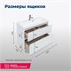 AQUANET Тумба под раковину подвесная Гласс 80 белый AQUANET-238361 - фото 320090