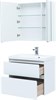 AQUANET Тумба под раковину подвесная Гласс 80 белый AQUANET-238361 - фото 320093