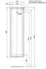 AQUANET Шкаф-пенал подвесной Оптима с LED подсветкой AQUANET-335438 - фото 323009