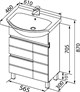 AQUANET Раковина для тумбы Shenxin 60 0060 AQUANET-170121 - фото 324350