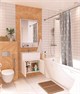 1MARKA Зеркальный шкафчик (ШxВ) 60x90 см, белый У83225 - фото 324595