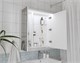 1MARKA Зеркальный шкафчик с подсветкой (ШxВ) 75x80 см, белый Ц0000007616 - фото 324629