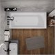 1MARKA Modern Ванна акриловая прямоугольная 180*80, белый 01мод1880 - фото 324809