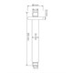 WASSERKRAFT Abens 2000 A152 Потолочный излив для душа, черный WASSERKRAFT A152 - фото 324968
