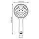 WASSERKRAFT Sauer 7100 A207 Лейка 3-функциональная, золото WASSERKRAFT A207 - фото 324970