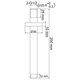 WASSERKRAFT Abens 2000 A151 Потолочный излив для душа, черный WASSERKRAFT A151 - фото 324996