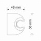 WASSERKRAFT A223 Настенный держатель лейки, черный WASSERKRAFT A223 - фото 325075
