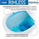 AQUAme Унитаз напольный Rimless с сиденьем SoftClose, горизонтальный выпуск. 680x360x405мм, белый AQM1003 - фото 325439