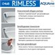 AQUAme Унитаз напольный Rimless с сиденьем SoftClose, горизонтальный выпуск. 680x360x405мм, белый AQM1003 - фото 325440