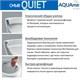 AQUAme Унитаз подвесной сиденье SoftClose, технология смыва QUIET, скрытый крепеж. 520х360х410, белый AQM2010 - фото 325685