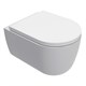 AQUAme Унитаз подвесной сиденье SoftClose, технология смыва Invisible, скрыт крепеж. 490х360х380, белый AQM2013PRO - фото 325711